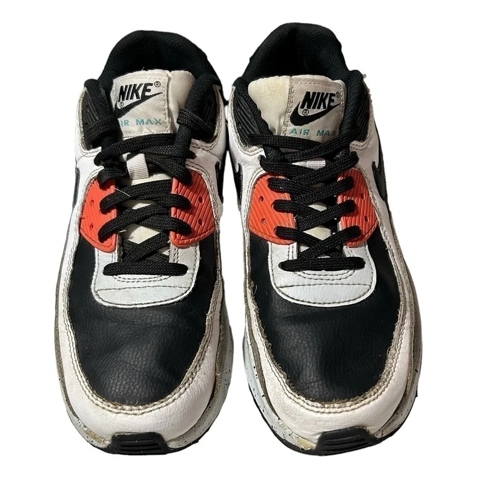 Nike Air Max 90 LTR (GS) Youth's Size 6.5Y Running Shoes Black White Speckled